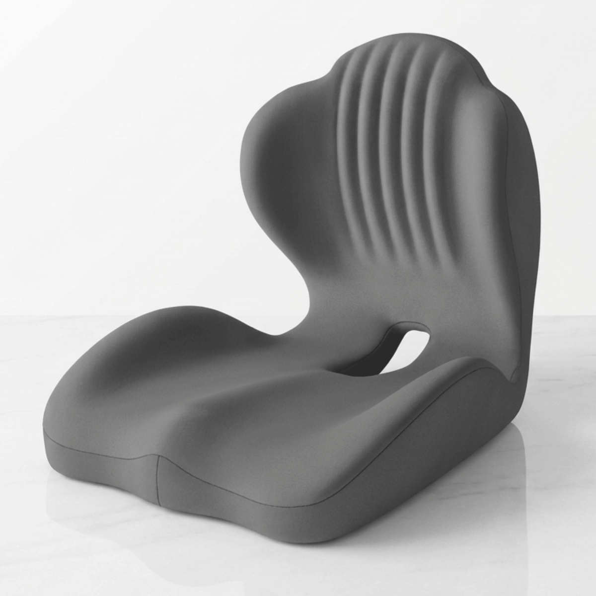 ErgoBase – Ergonomisk Sittkudde med Ryggstöd i Memory Foam – Sittdyna för Kontorsstol, Bil och Hemmakontor