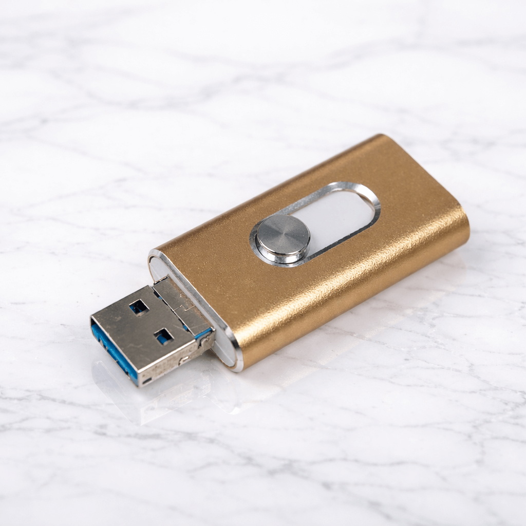 SnapVault – OTG USB-Minne för iPhone, iPad, Android & PC med USB 3.0 och Valbara Lagringsstorlekar
