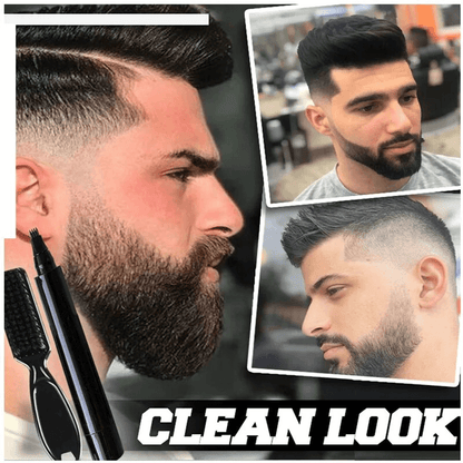 SkäggForm – Komplett Skäggfyllningskit med Verktyg för Perfekt Kontur & Fyllighet