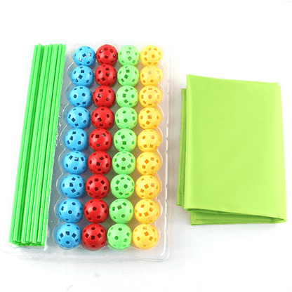 DIY 3D Lekhus Byggsats | Utbildande Present med Pinnar, Kreativt Set för Inomhus- och Utomhusaktiviteter