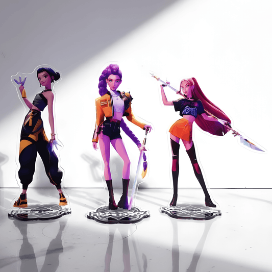 KpAura – Demon Hunter Akryl Samlarfigur med Klara Detaljer och Stilren Bas för Hylla, Bord & Vitrin