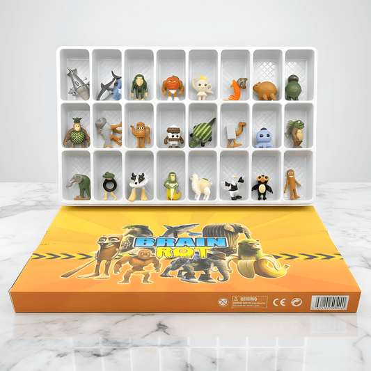 MiniFun – Italienska Mindrot Design 3D Karaktärer Set med 24 Olika Figurer