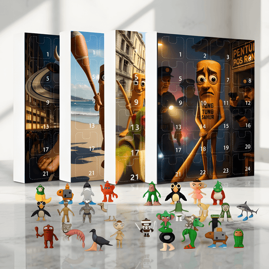 BrainFest – 2D Italian MindRot Characters Adventskalender med 24 Lekfulla Figuriner i 1/6-Skala för Julnedräkning