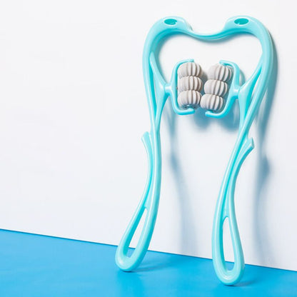 Nack- & Ryggmassagerulle - Lindra Trötthet i Axlar, Nacke & Ländrygg | Hemmabruk Tryckpunktsterapi