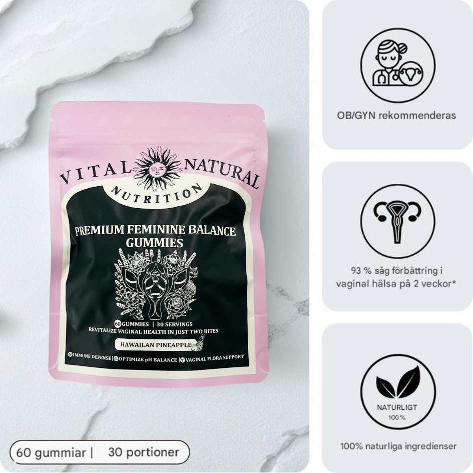 FemVera - Premium pH-Balansgummies för Inre Fräschhet och Välbefinnande