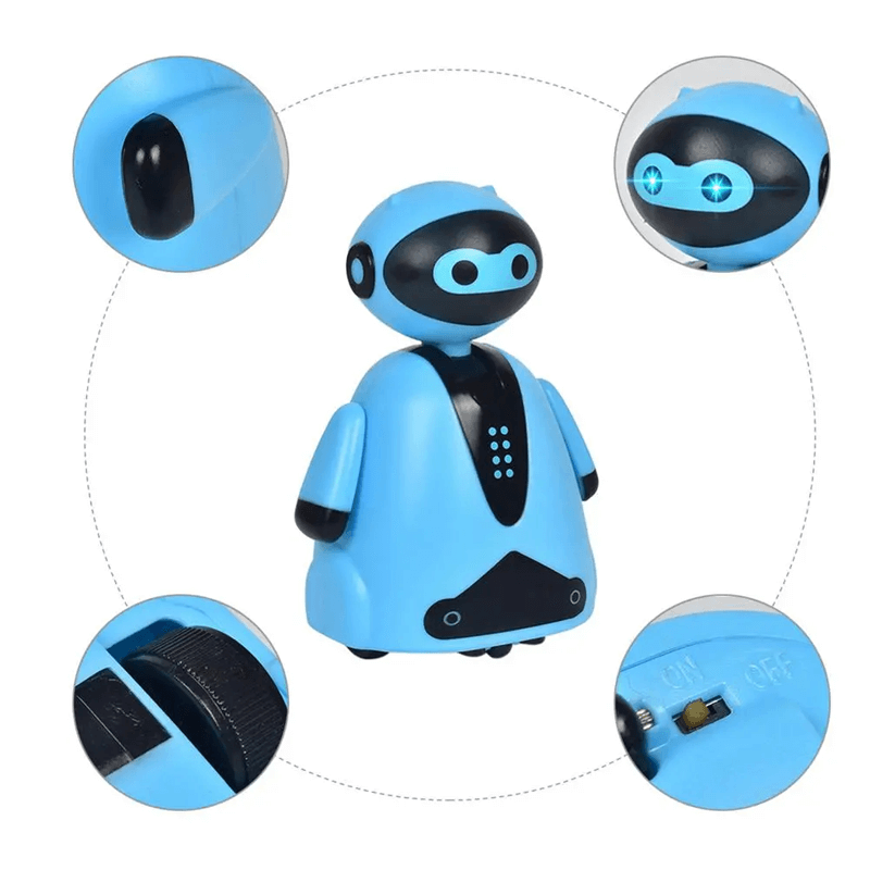 Robot Ritad Elektrisk Induktiv Robotleksak som Följer Ritad Linje – Runelund