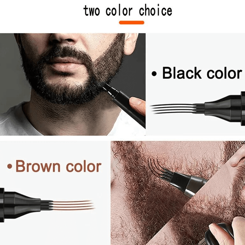 SkäggForm – Komplett Skäggfyllningskit med Verktyg för Perfekt Kontur & Fyllighet