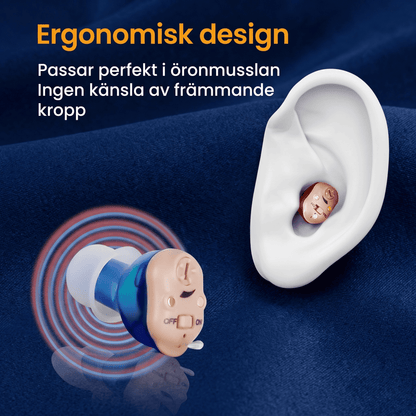 ClearTone Pro™- Diskret Uppladdningsbar Ljudförstärkare med Brusreducering