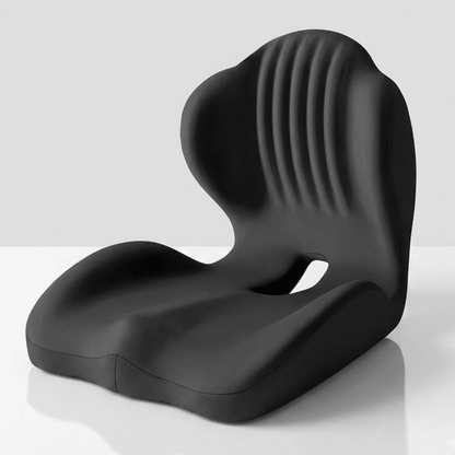 ErgoBase – Ergonomisk Sittkudde med Ryggstöd i Memory Foam – Sittdyna för Kontorsstol, Bil och Hemmakontor