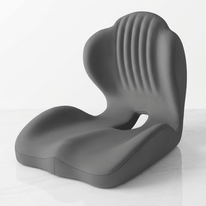 ErgoBase – Ergonomisk Sittkudde med Ryggstöd i Memory Foam – Sittdyna för Kontorsstol, Bil och Hemmakontor