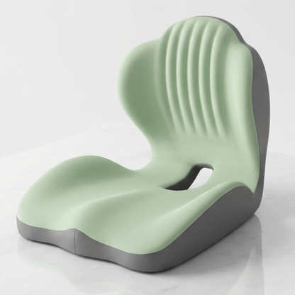 ErgoBase – Ergonomisk Sittkudde med Ryggstöd i Memory Foam – Sittdyna för Kontorsstol, Bil och Hemmakontor
