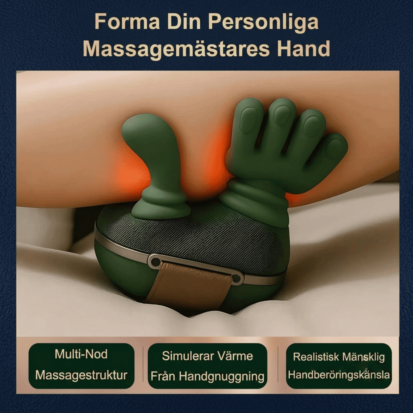 FlexiKnead – Multifunktionell Knådande Massageapparat med Värme – Trådlös Shiatsumassager för Nacke, Rygg, Midja och Ben