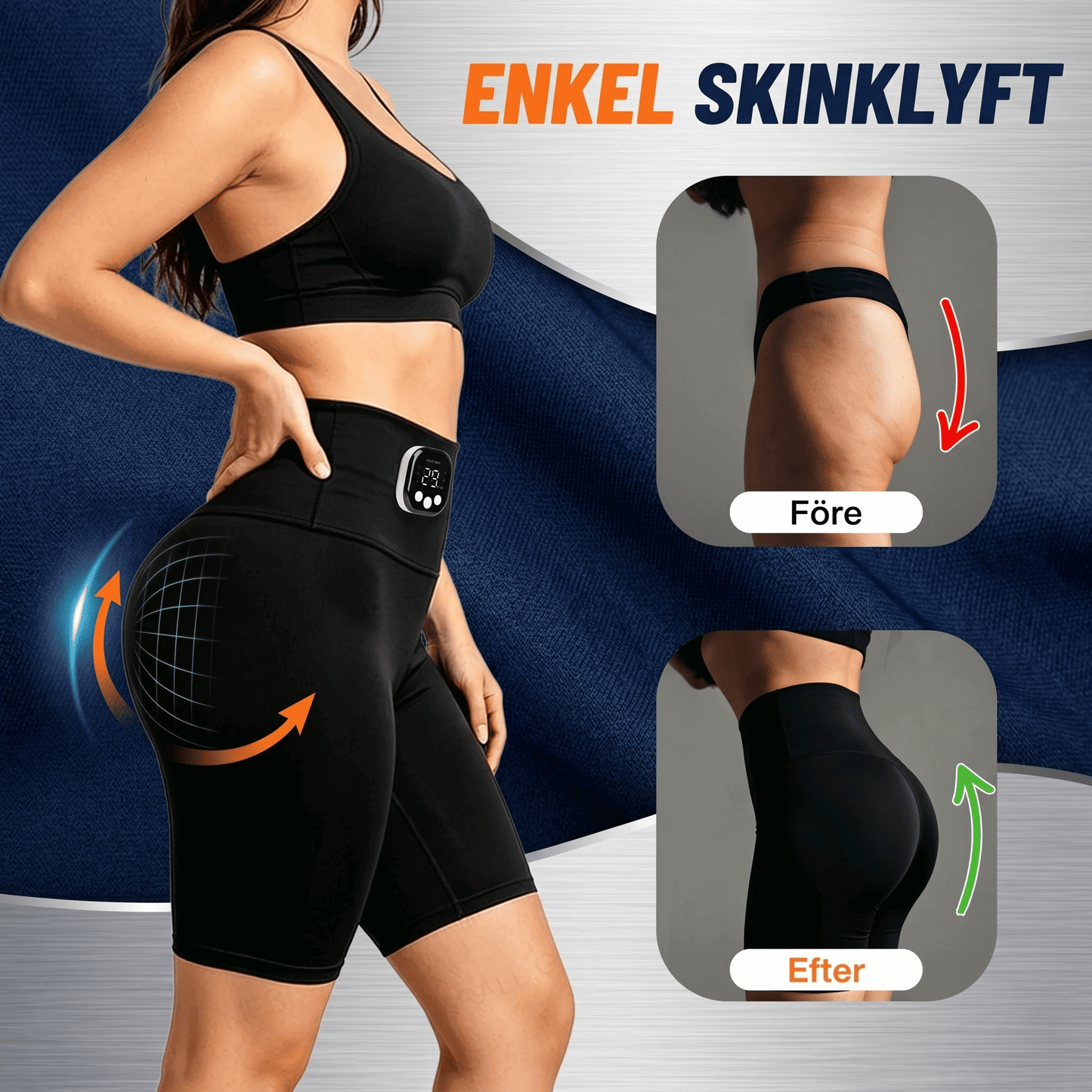 GluteSync – EMS Yogashorts För en Upplyftande Bak och 4-Zon Akupunktstimulering