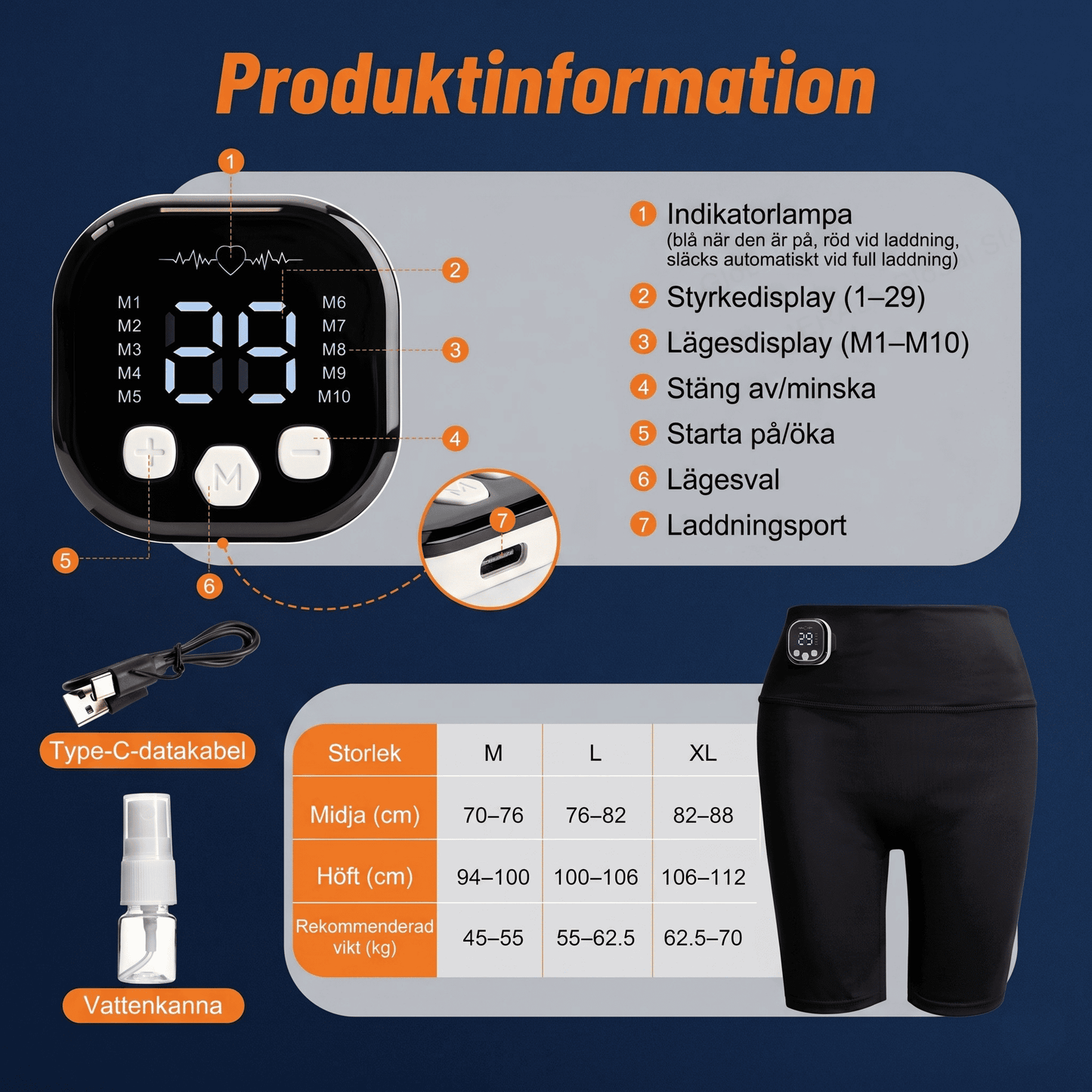 GluteSync – EMS Yogashorts För en Upplyftande Bak och 4-Zon Akupunktstimulering