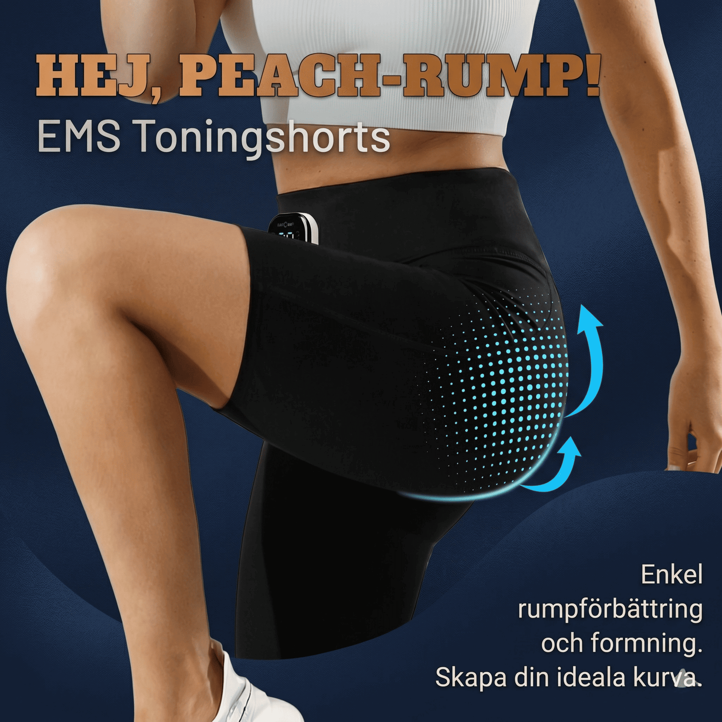 GluteSync – EMS Yogashorts För en Upplyftande Bak och 4-Zon Akupunktstimulering