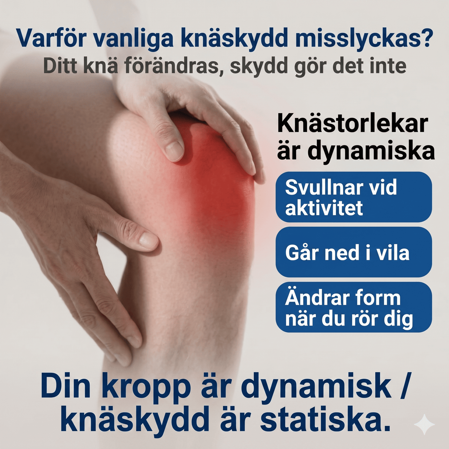 KneeDial – Intelligent Knäortos med Justerbar SLS-Vridknapp – Dynamiskt Stöd och Stabilisering för Vardag och Träning