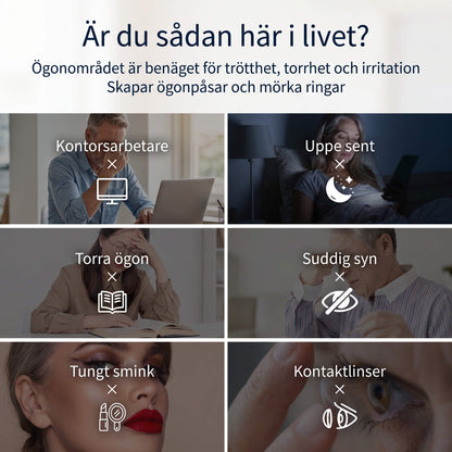 LumiMist – Portabel Ögonångare med Varm Kompress | Återfuktande Nanoånga för Trötta och Torra Ögon