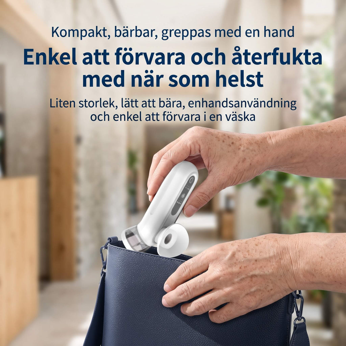 LumiMist – Portabel Ögonångare med Varm Kompress | Återfuktande Nanoånga för Trötta och Torra Ögon