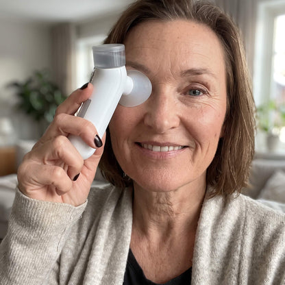 LumiMist – Portabel Ögonångare med Varm Kompress | Återfuktande Nanoånga för Trötta och Torra Ögon