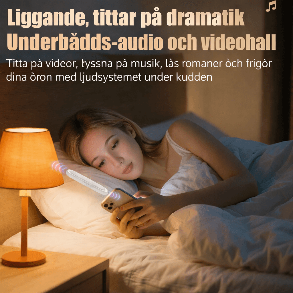 PillowTone – Knochenleitungs-Schlaflautsprecher für Kissen mit Bluetooth 5.4 und Timer