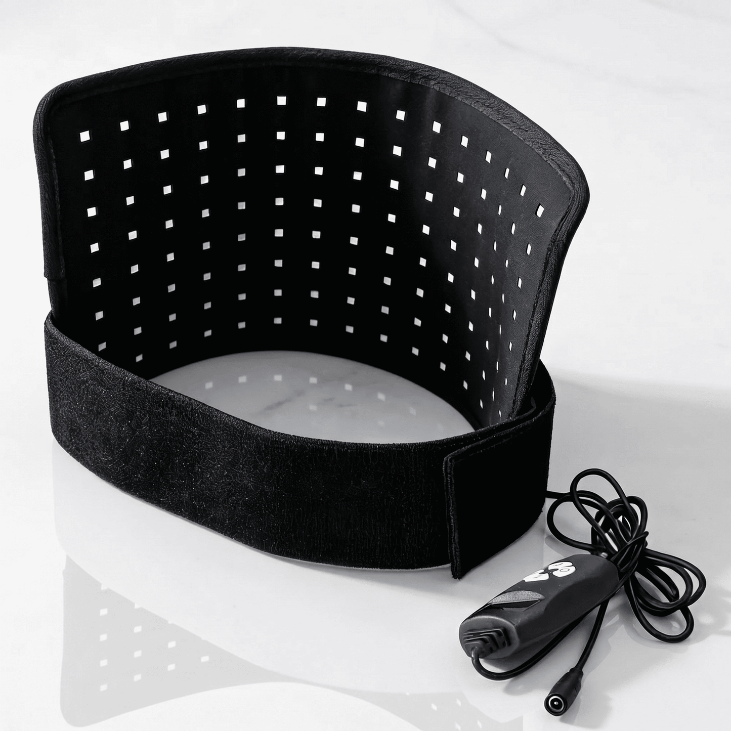 PulseWrap – LED Rödljusterapibälte 660 nm och 850 nm – Justerbar Timer & 3 Ljuslägen för Smärtlindring och Återhämtning