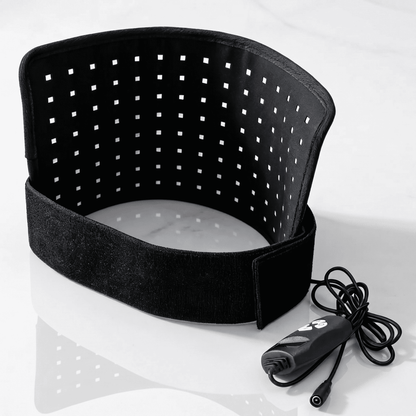 PulseWrap – LED Rödljusterapibälte 660 nm och 850 nm – Justerbar Timer & 3 Ljuslägen för Smärtlindring och Återhämtning