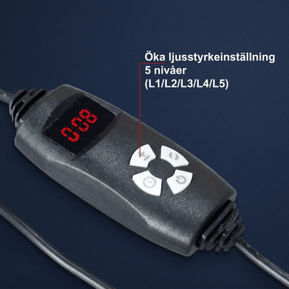 PulseWrap – LED Rödljusterapibälte 660 nm och 850 nm – Justerbar Timer & 3 Ljuslägen för Smärtlindring och Återhämtning