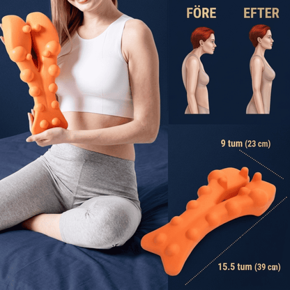 RelaxArch – Nackstretcher i EVA med 14 Akupressurpunkter – Ergonomiskt Nack- och Axelmassageverktyg för Hemmabruk utan Ström