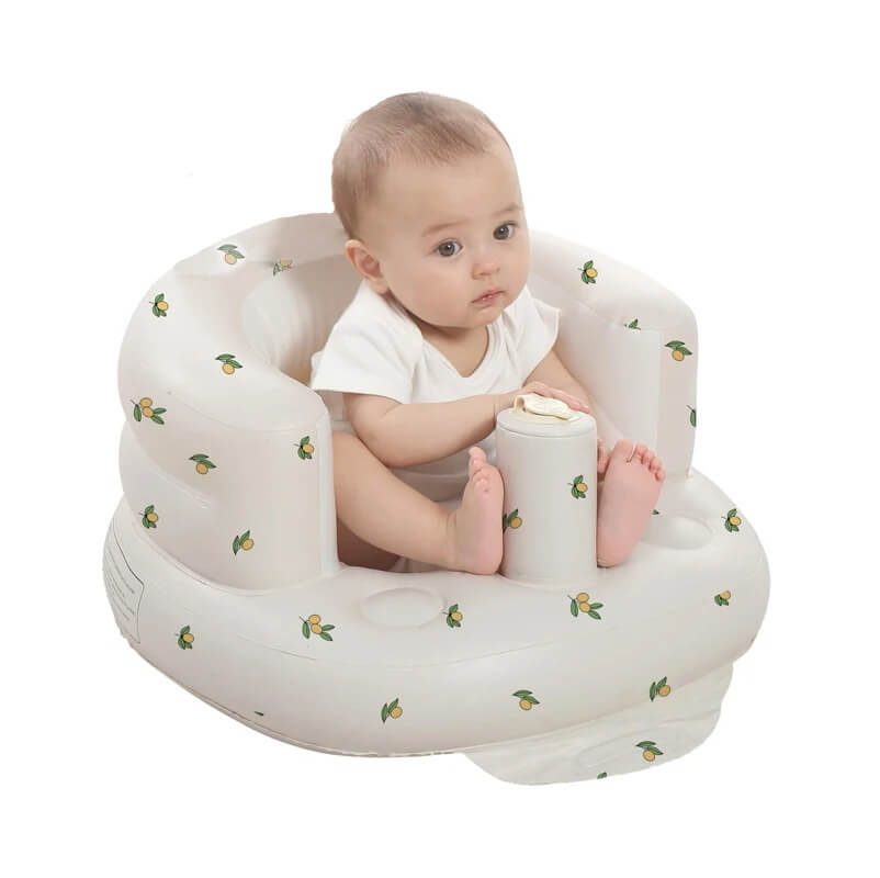 SitNest – Uppblåsbar Babysits för Att Sitta, Mata och Vila Inomhus och Utomhus