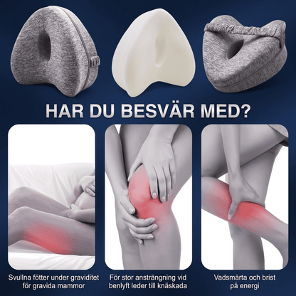 SleepAlign – Ergonomisk Minneskudde för Ben och Knän, Sidosovare – Avlastar Smärta i Höft, Rygg och Ischiasbesvär