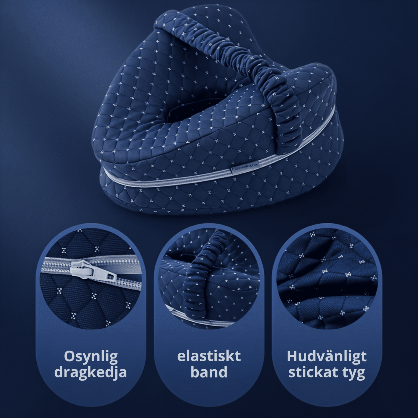 SleepAlign – Ergonomisk Minneskudde för Ben och Knän, Sidosovare – Avlastar Smärta i Höft, Rygg och Ischiasbesvär