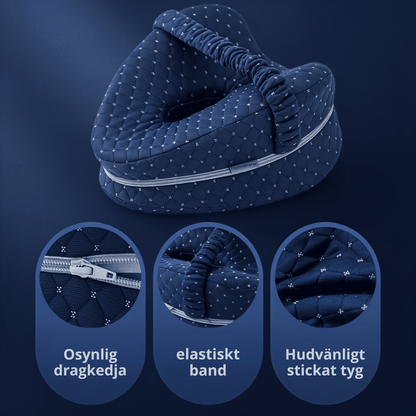 SleepAlign – Ergonomisk Minneskudde för Ben och Knän, Sidosovare – Avlastar Smärta i Höft, Rygg och Ischiasbesvär