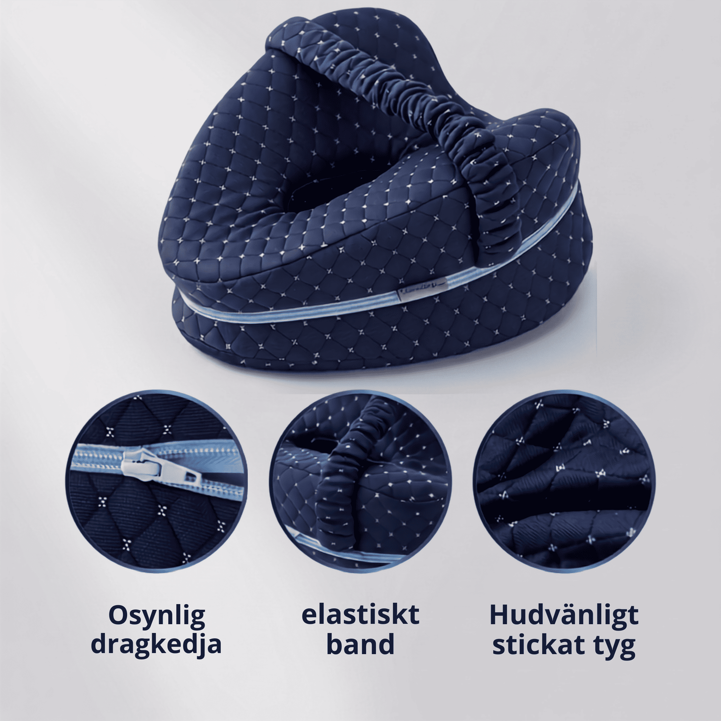 SleepAlign – Ergonomisk Minneskudde för Ben och Knän, Sidosovare – Avlastar Smärta i Höft, Rygg och Ischiasbesvär