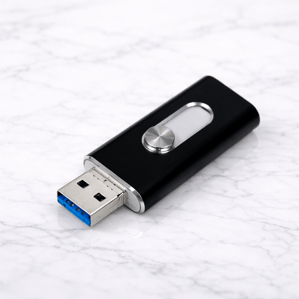 SnapVault – OTG USB-Minne för iPhone, iPad, Android & PC med USB 3.0 och Valbara Lagringsstorlekar