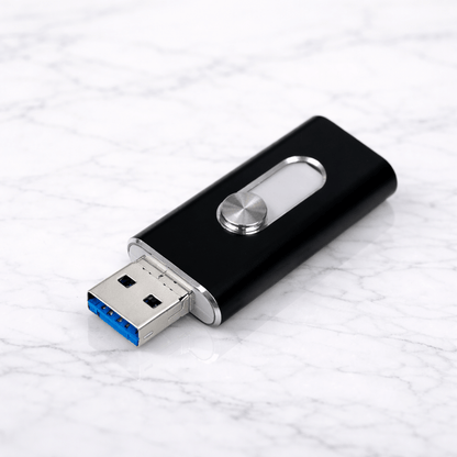 SnapVault – OTG USB-Minne för iPhone, iPad, Android & PC med USB 3.0 och Valbara Lagringsstorlekar