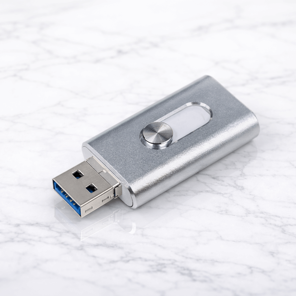 SnapVault – OTG USB-Minne för iPhone, iPad, Android & PC med USB 3.0 och Valbara Lagringsstorlekar