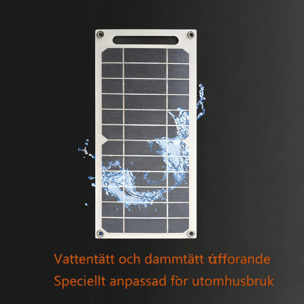 SolarFlex – Portabel Solpanel 5V USB Laddare för Mobil, Powerbank och Camping
