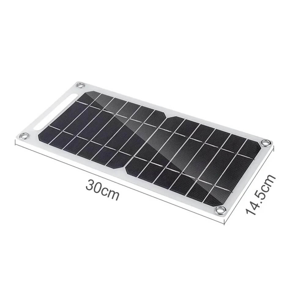 SolarFlex – Portabel Solpanel 5V USB Laddare för Mobil, Powerbank och Camping