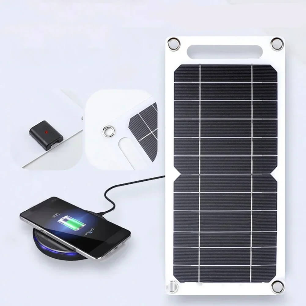 SolarFlex – Portabel Solpanel 5V USB Laddare för Mobil, Powerbank och Camping