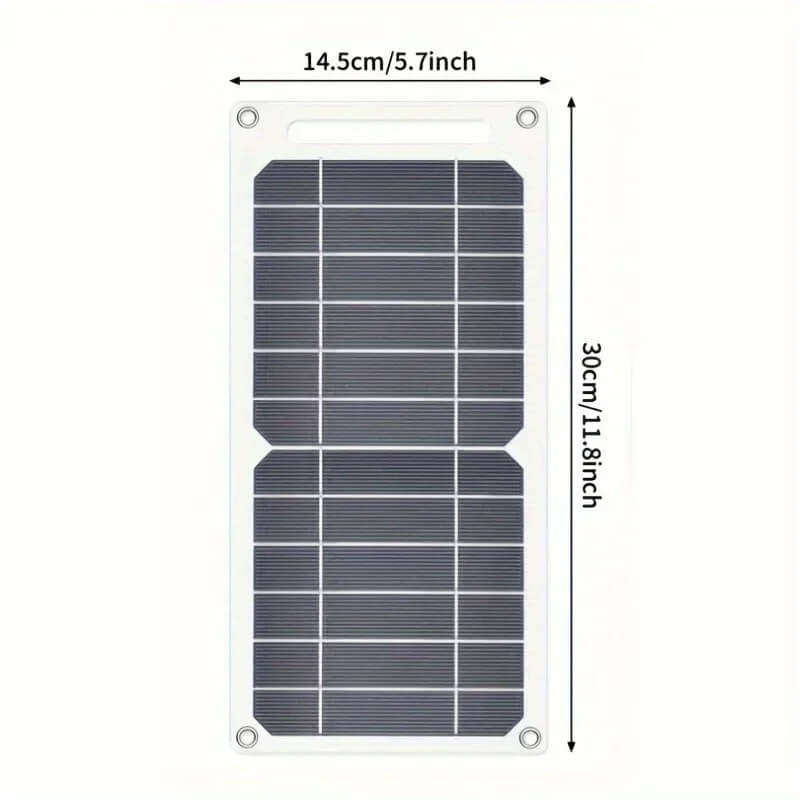 SolarFlex – Portabel Solpanel 5V USB Laddare för Mobil, Powerbank och Camping