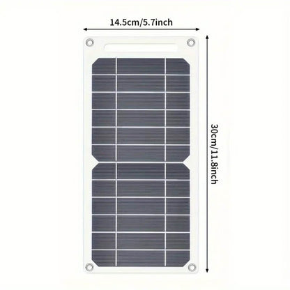 SolarFlex – Portabel Solpanel 5V USB Laddare för Mobil, Powerbank och Camping