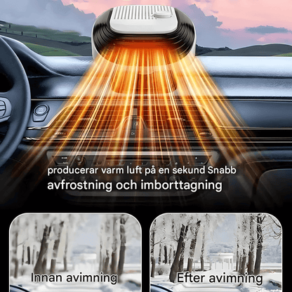 WarmDrive – 2-i-1 Bilvärmare & Kylfläkt med 12V/24V för Snabb Avfrostning, Uppvärmning & Kylning i Bil, SUV & Husbil