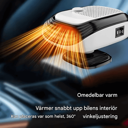 WarmDrive – 2-i-1 Bilvärmare & Kylfläkt med 12V/24V för Snabb Avfrostning, Uppvärmning & Kylning i Bil, SUV & Husbil