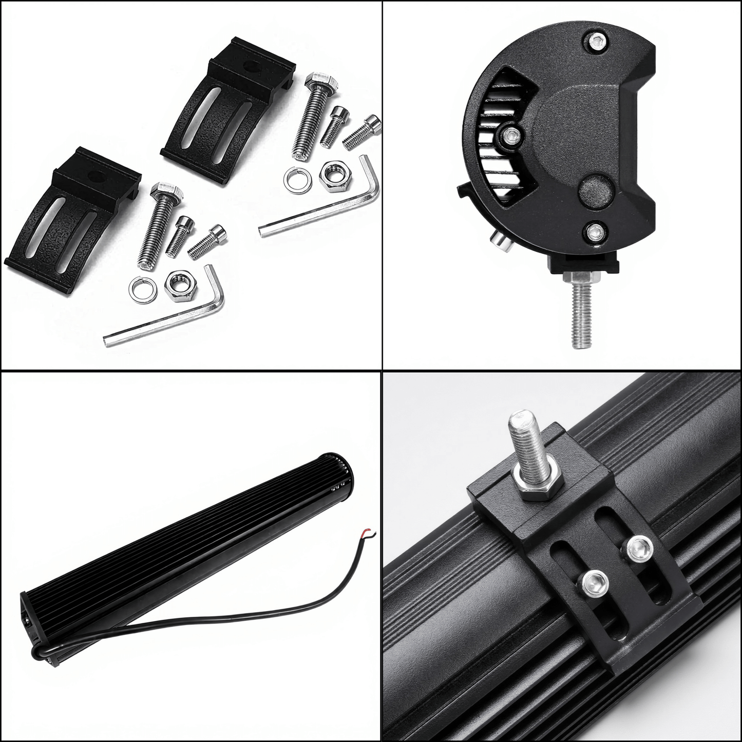 UrbanBeam – 20" LED Ramp med 4ROW+2ROW Teknik, CREE-Dioder, E-Markning & DT-2 Kabelsats för Extraljus