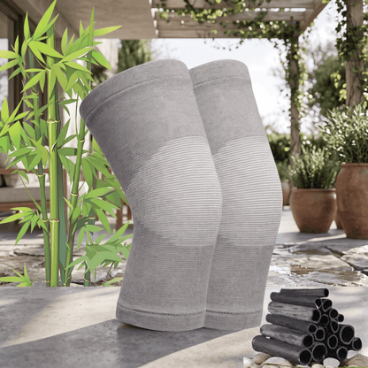 WarmJoint™ – Andningsbara Knävärmare i Bambukol – Skön Värme Vid Stela, Trötta Knän