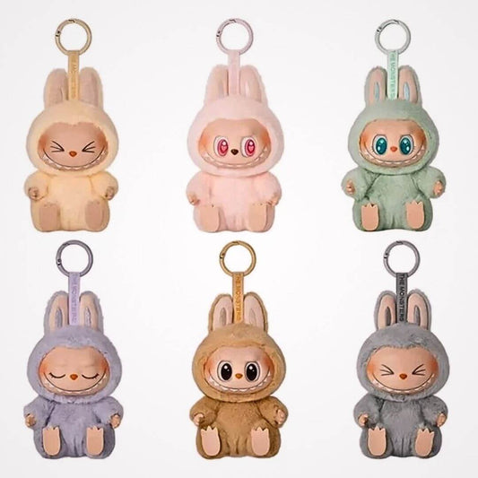 SeatSnug - Have a Seat Series Nyckelring – Samlarfigur i Morandi-färger och Mjuk Plysch