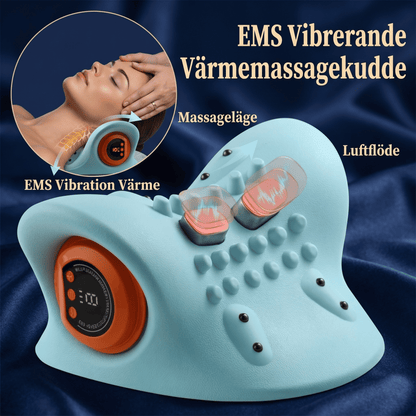 ZenPillow – EMS Nack- och Axelmassagekudde med Värme, Vibration och 6 Massagelägen – Cervikal Massagekudde