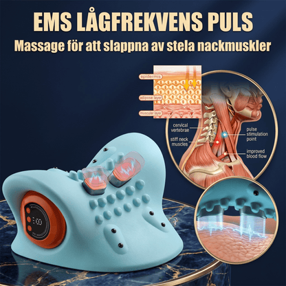 ZenPillow – EMS Nack- och Axelmassagekudde med Värme, Vibration och 6 Massagelägen – Cervikal Massagekudde