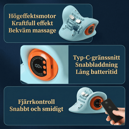 ZenPillow – EMS Nack- och Axelmassagekudde med Värme, Vibration och 6 Massagelägen – Cervikal Massagekudde