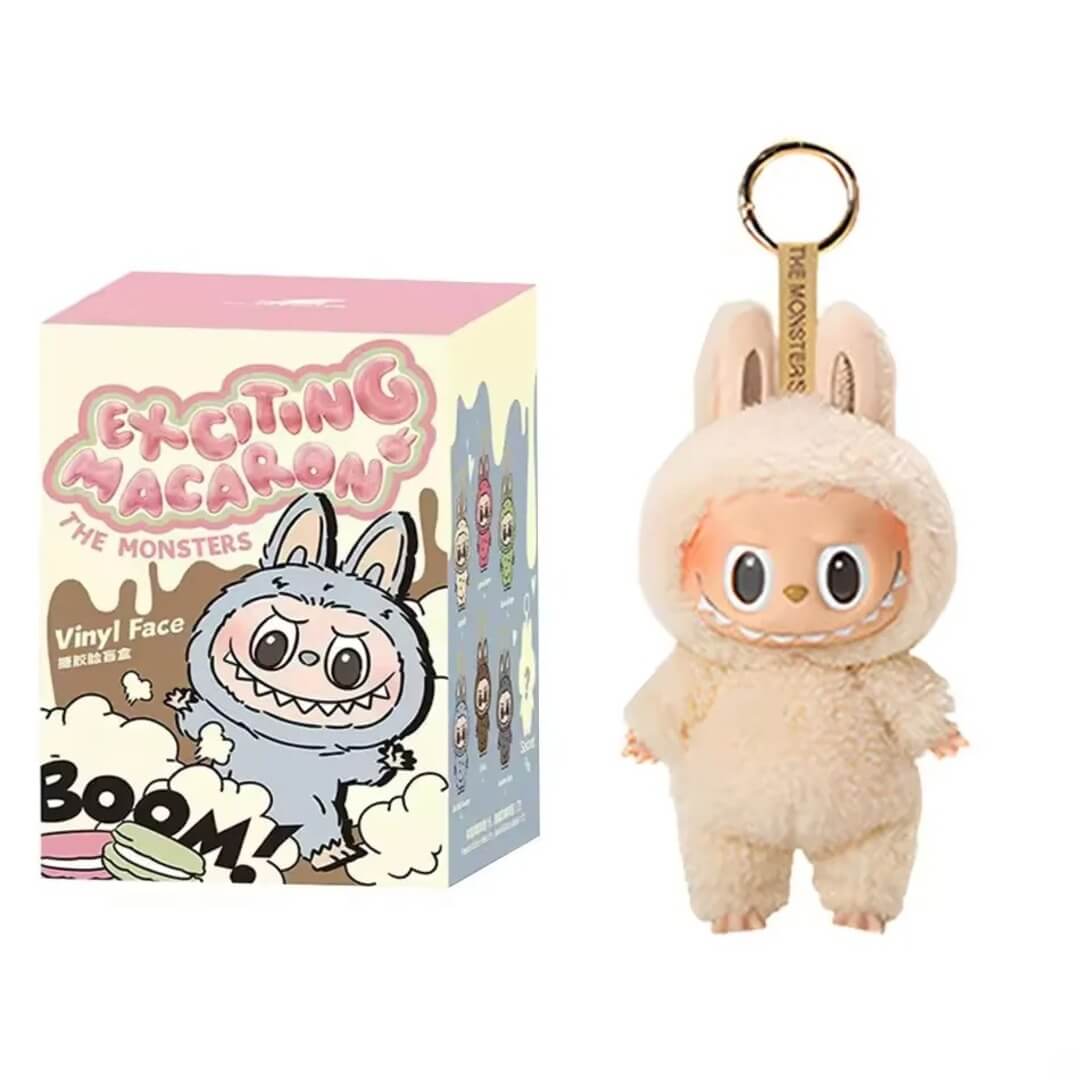 PlushBearo - Lebu Nyckelring Exciting Macaron Series – Mjuk Samlarfigur i Färgstark Design
